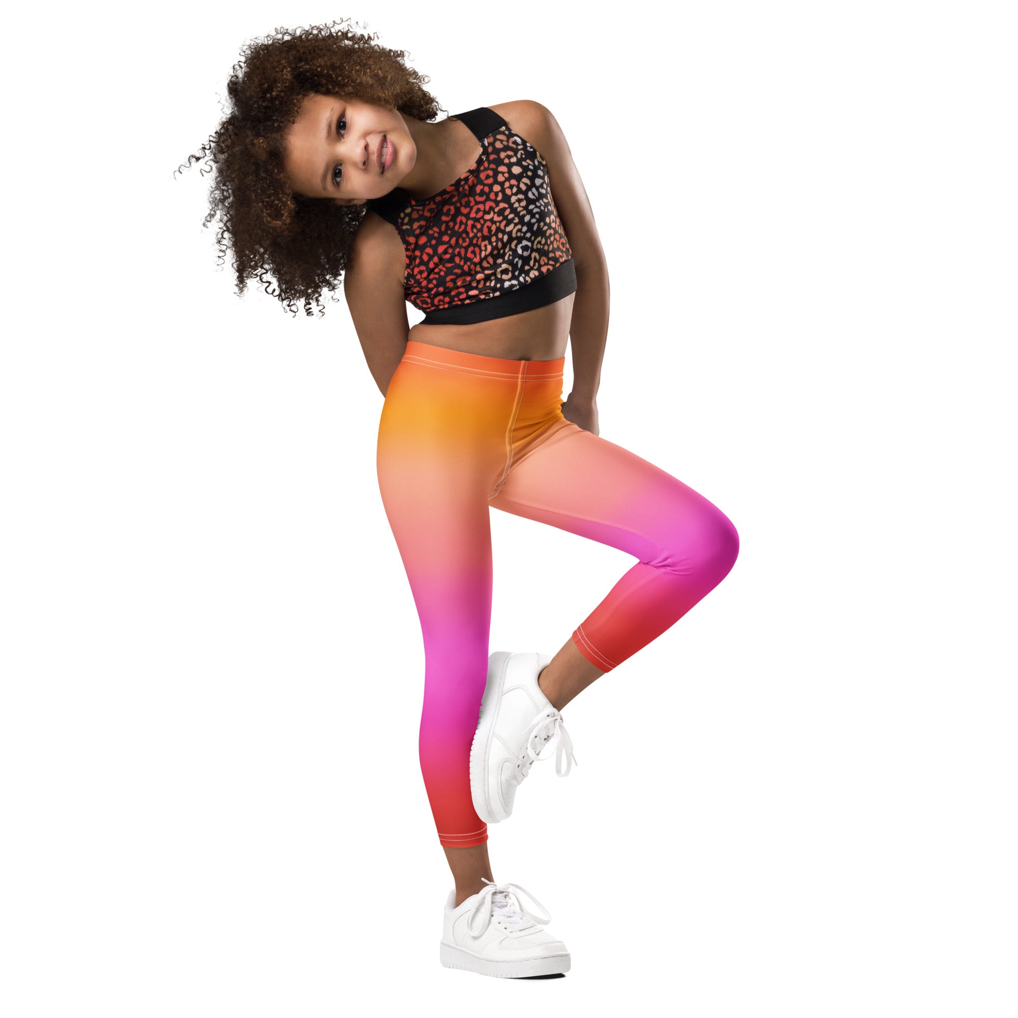Girls Sunset Ombre Buttery Soft Leggings