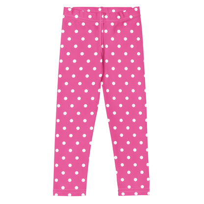 Girls Pink Polka Dot Buttery Soft Leggings