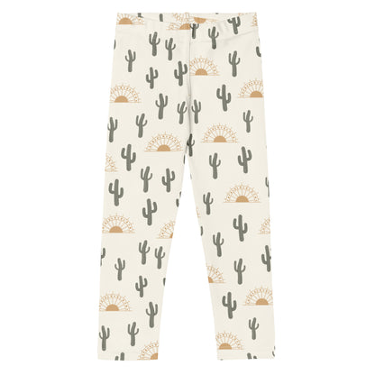 Kids Cactus Desert Sunrise Buttery Soft Leggings