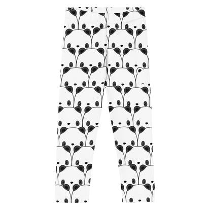 Kids Black and White Panda Buttery Soft Leggings