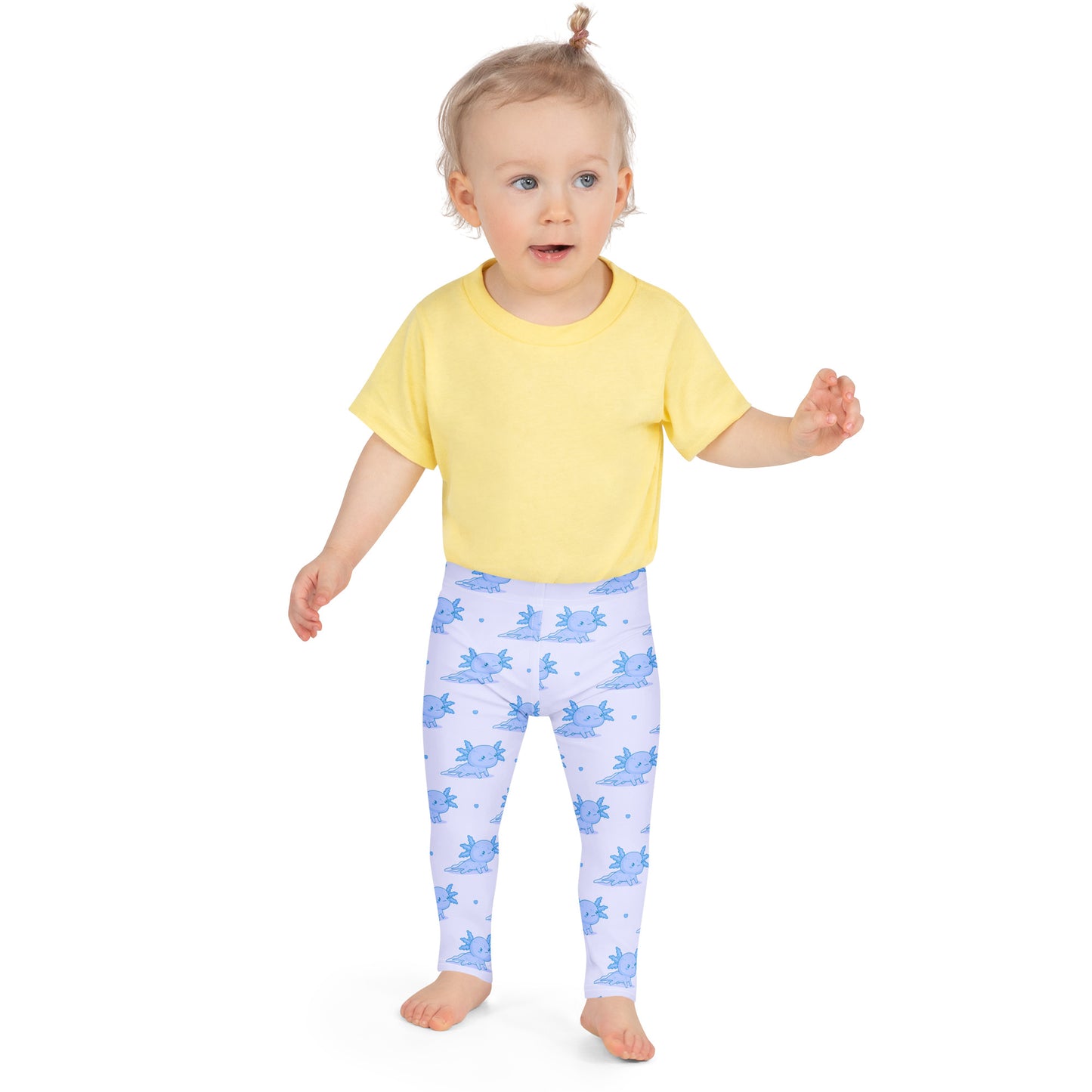 Kids Blue Axolotl Buttery Soft Leggings