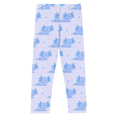 Kids Blue Axolotl Buttery Soft Leggings