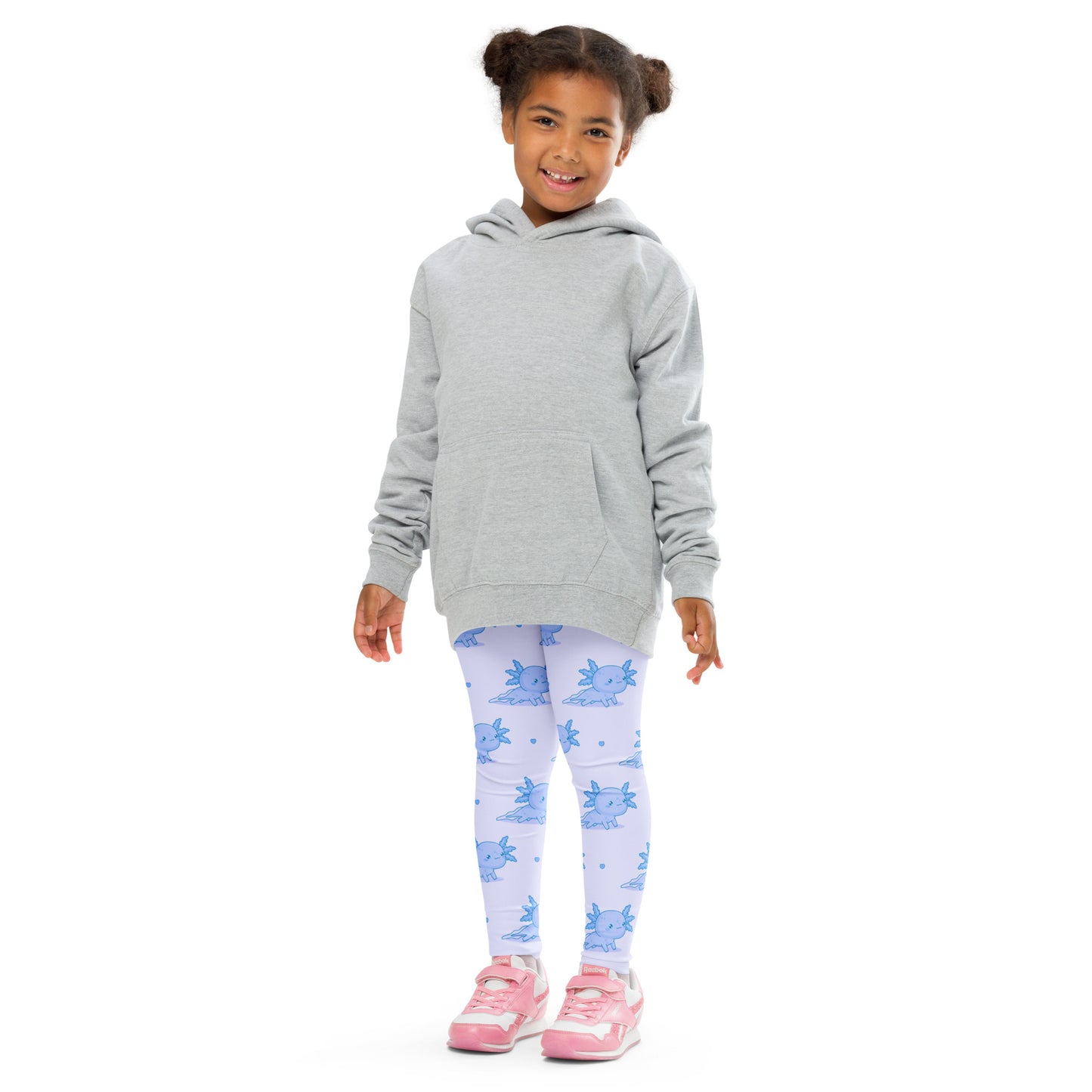 Kids Blue Axolotl Buttery Soft Leggings