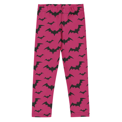 Kids Pink Bats Halloween Buttery Soft Leggings
