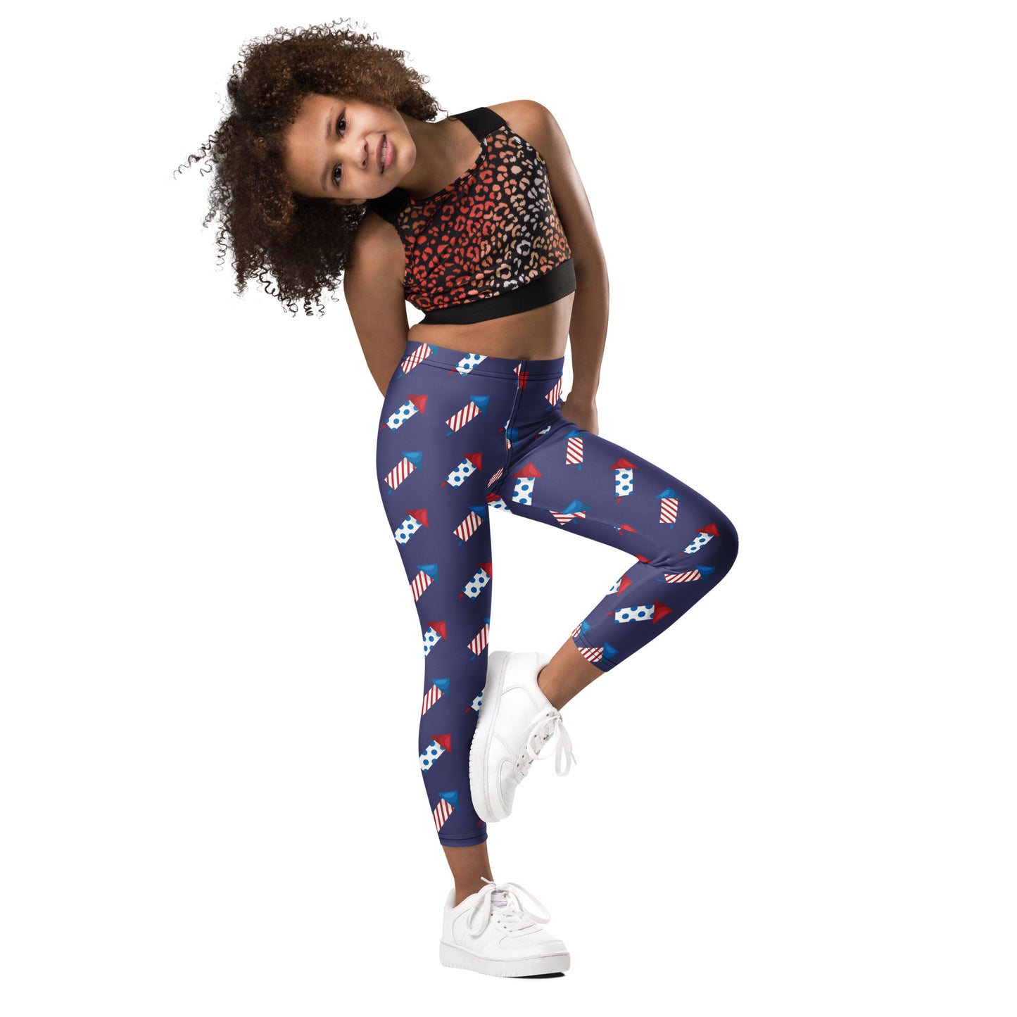 Kids Firework Rocket Buttery Soft Leggings