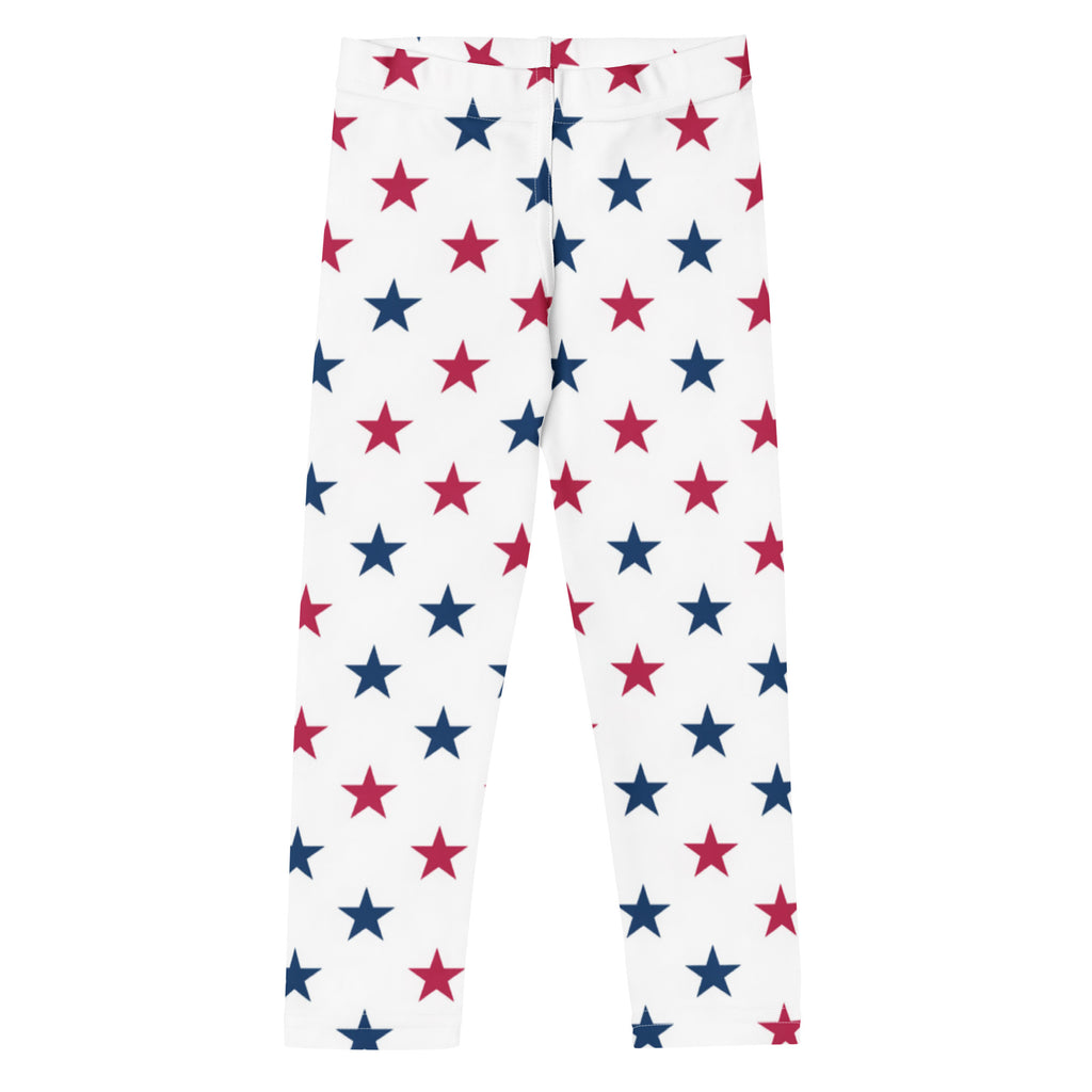 Kids Red and Blue Stars Buttery Soft Leggings