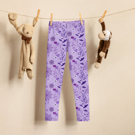 Kids Purple Halloween Buttery Soft Leggings