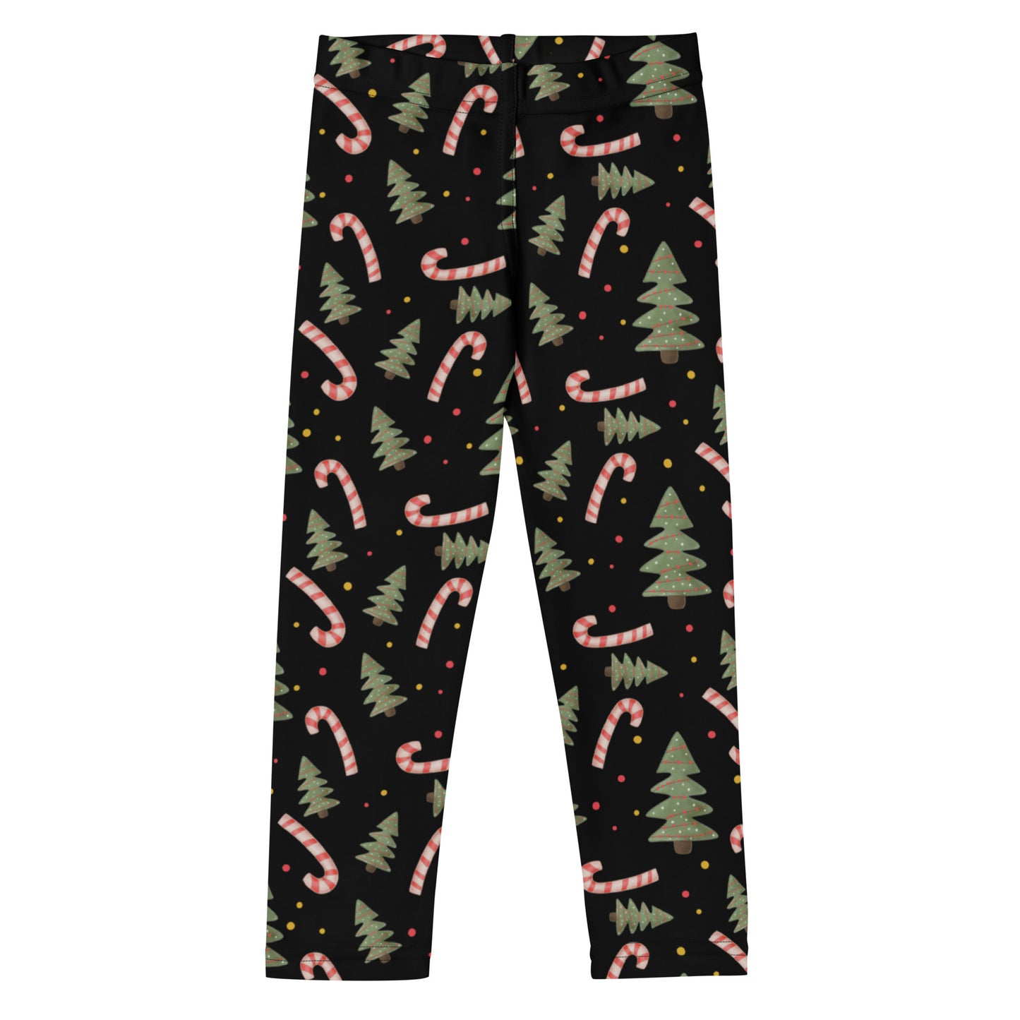 Kids Christmas Candy Canes & Trees Buttery Soft Leggings