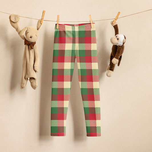 Kids Christmas Plaid Buttery Soft Leggings