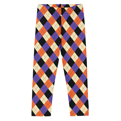 Kids Halloween Argyle Buttery Soft Leggings