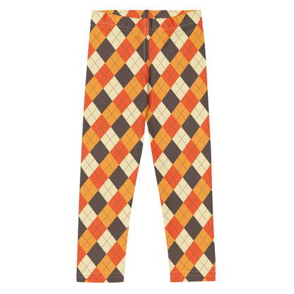 Kids Fall Argyle Buttery Soft Leggings