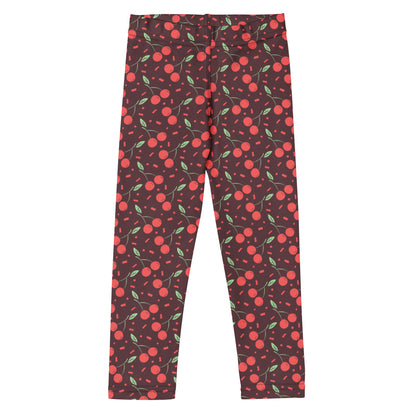 Girls Cherry Print Buttery Soft Leggings