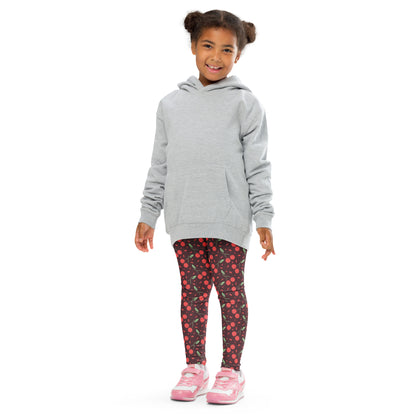 Girls Cherry Print Buttery Soft Leggings