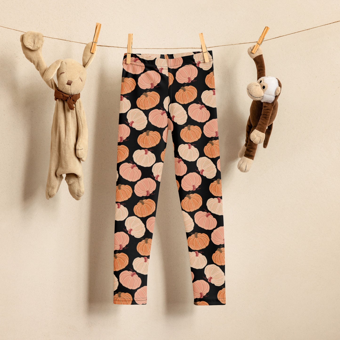 Kids Fall Pumpkins Buttery Soft Leggings