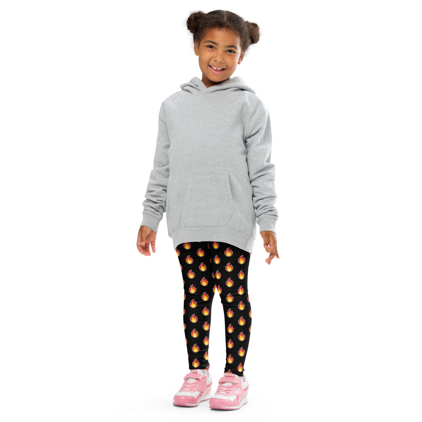Kids Flame Emoji Buttery Soft Leggings