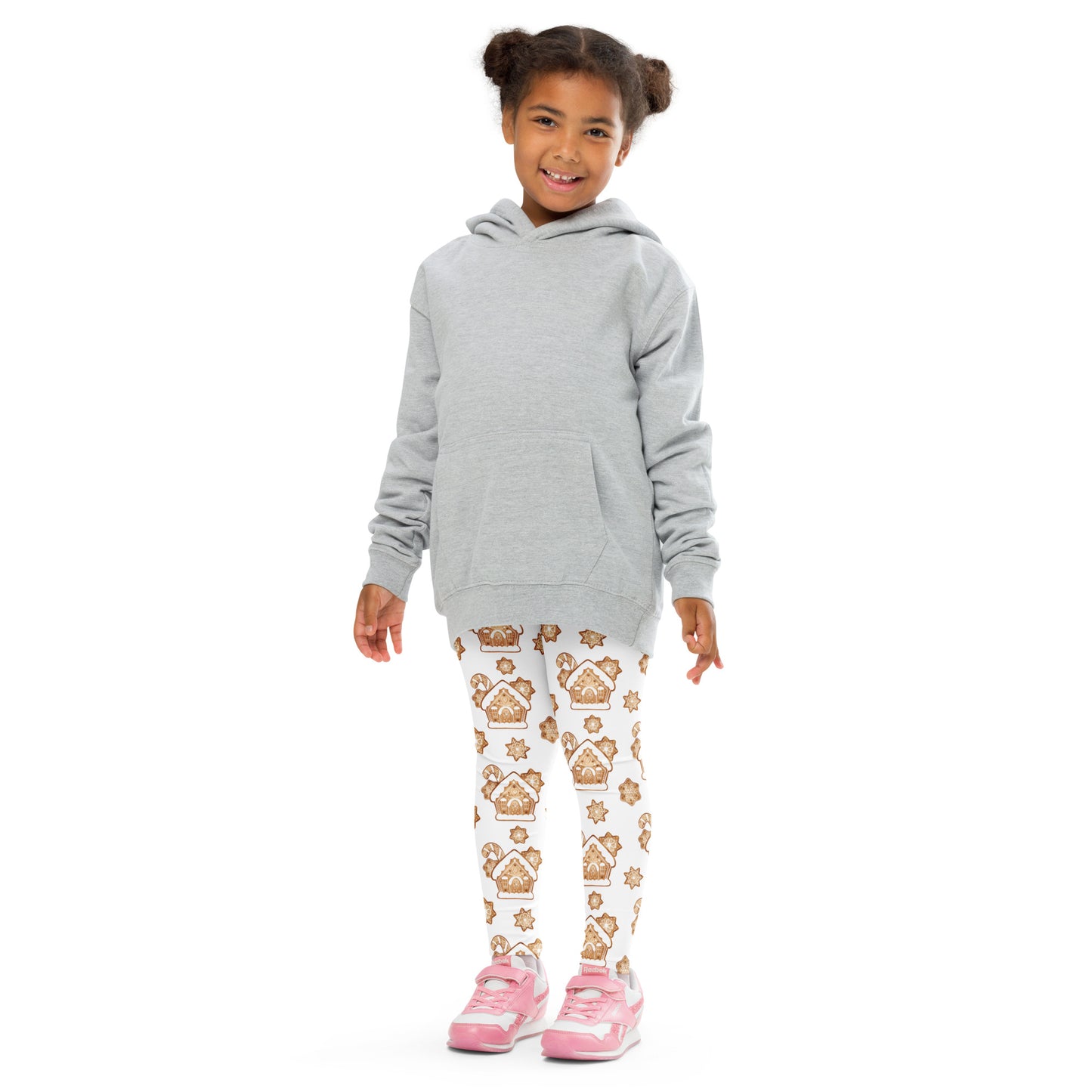 Kids Gingerbread House Christmas Buttery Soft Leggings