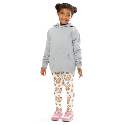 Kids Gingerbread House Christmas Buttery Soft Leggings