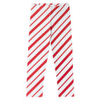 Kids Red Candy Cane Stripe Buttery Soft Leggings
