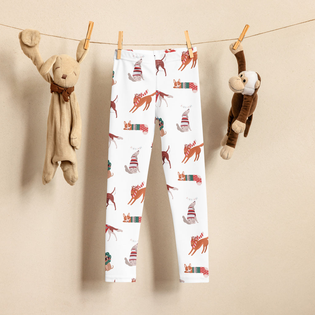 Kids Christmas Dog Buttery Soft Leggings