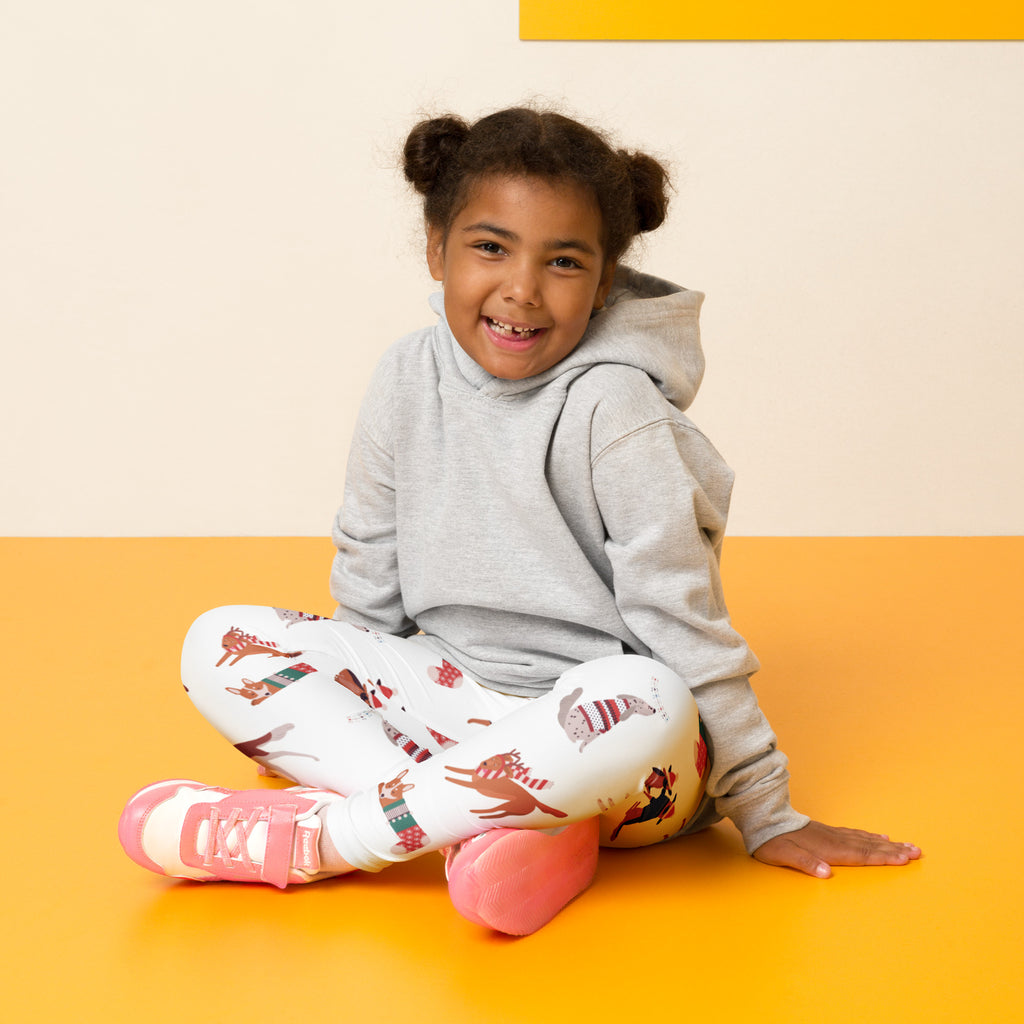 Kids Christmas Dog Buttery Soft Leggings