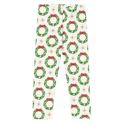 Kids Holiday Wreath Buttery Soft Leggings