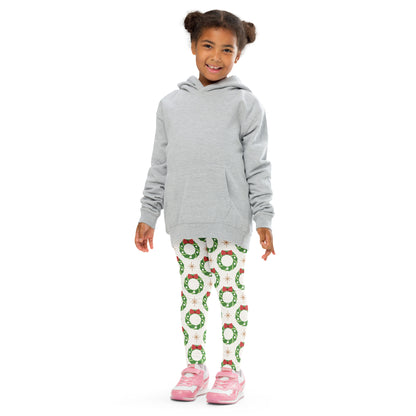 Kids Holiday Wreath Buttery Soft Leggings