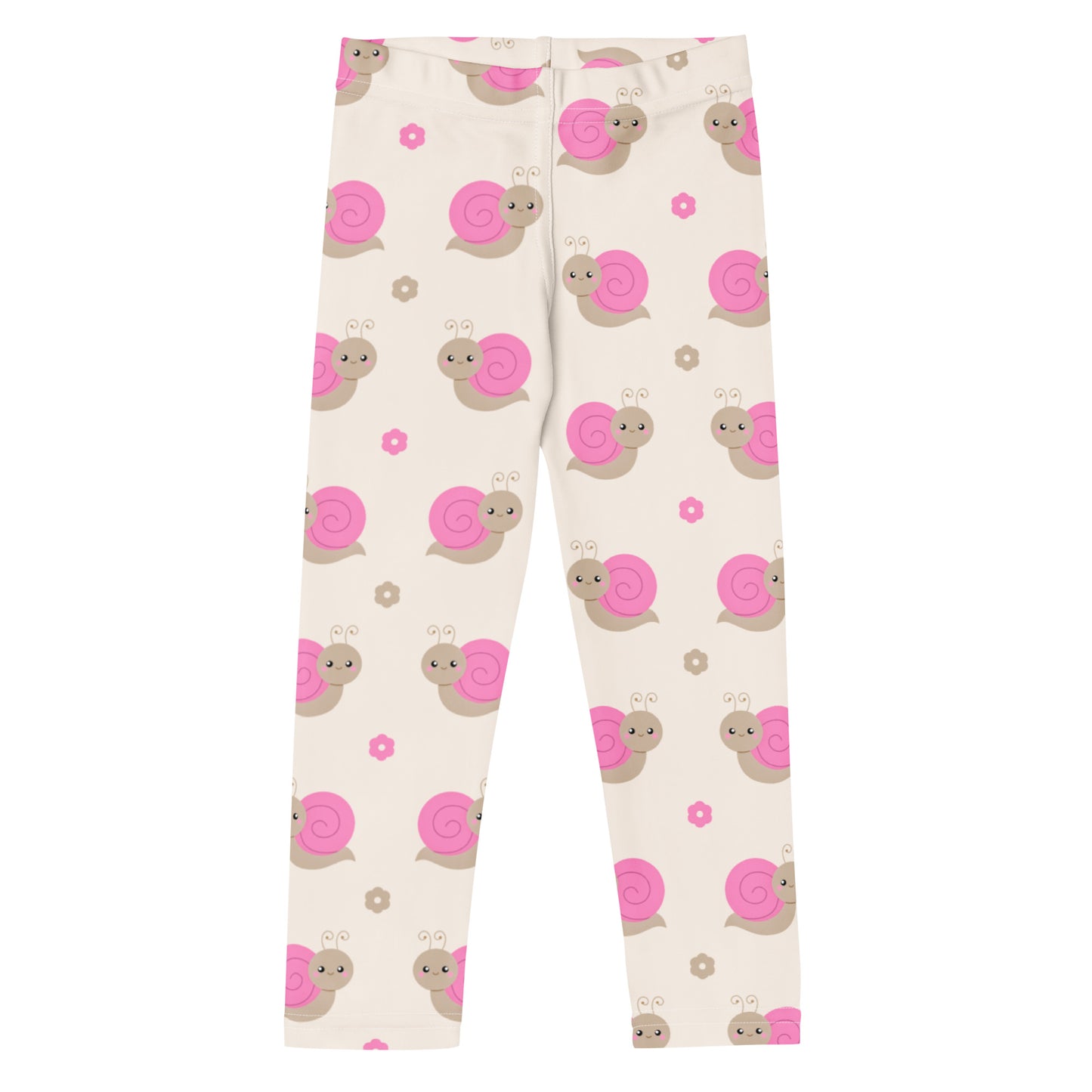 Girls Pink Snail Buttery Soft Leggings