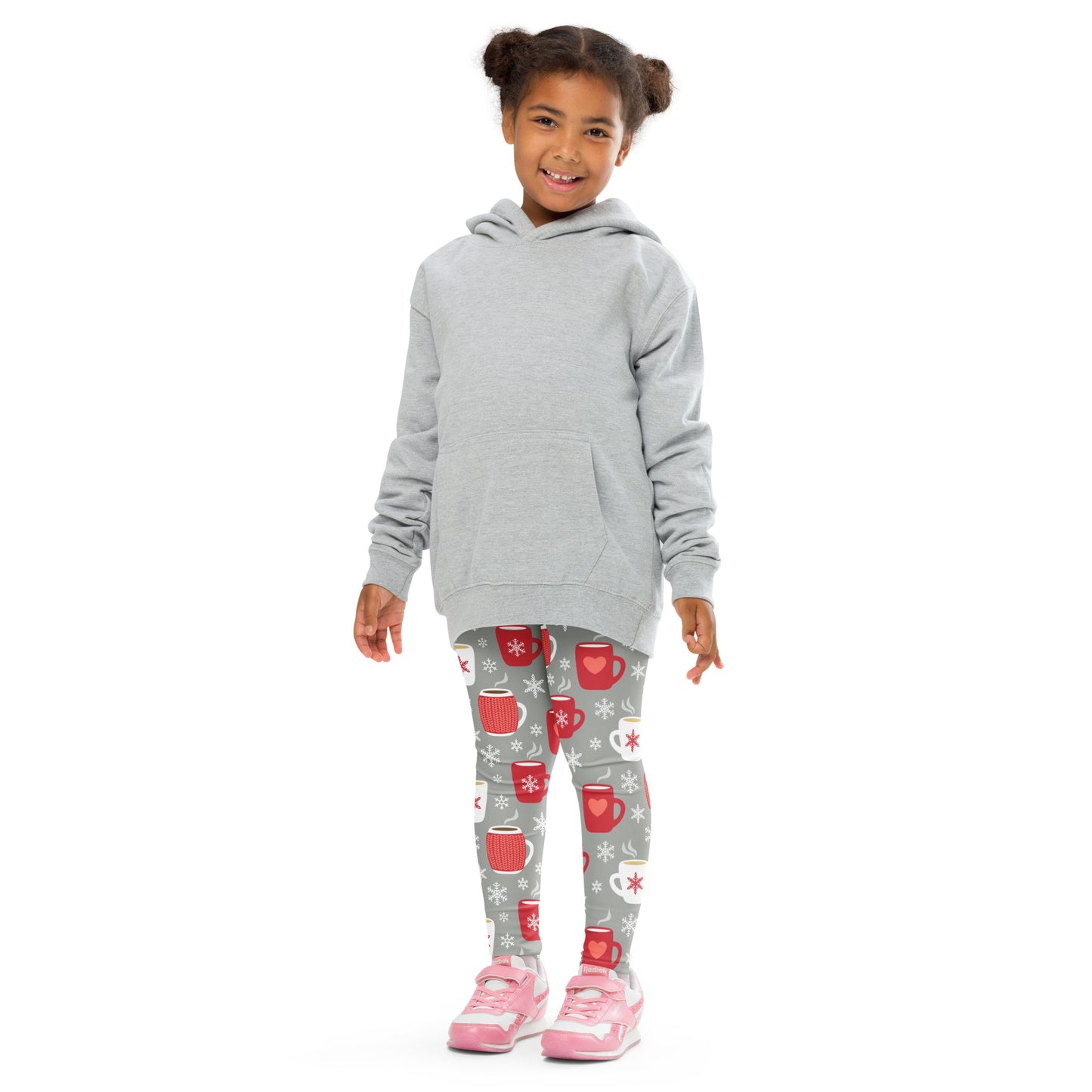 Kids Cozy Hot Cocoa Themed Buttery Soft Leggings