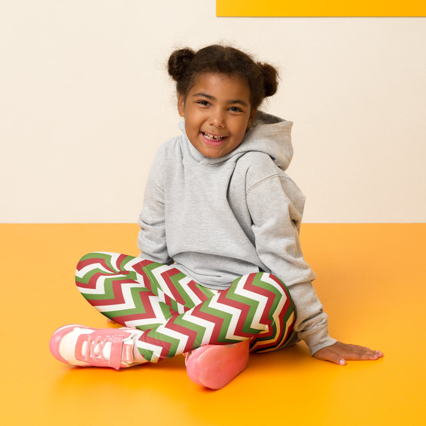 Kids Christmas Chevron Buttery Soft Leggings