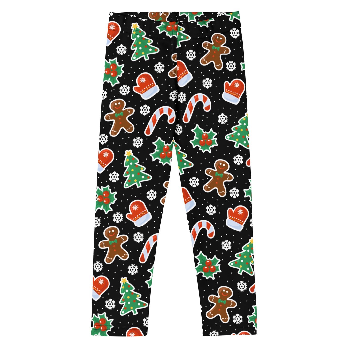 Kids Gingerbread Themed Christmas Buttery Soft Leggings