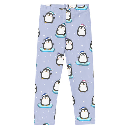 Girls Winter Penguin Christmas Buttery Soft Leggings