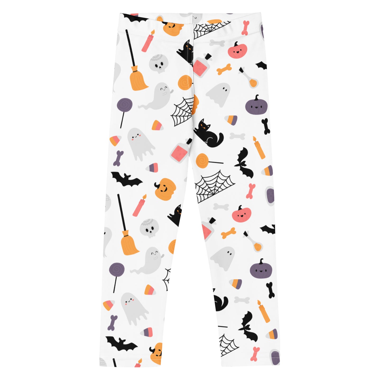 Girls Ghost & Pumpkin Print Buttery Soft Leggings