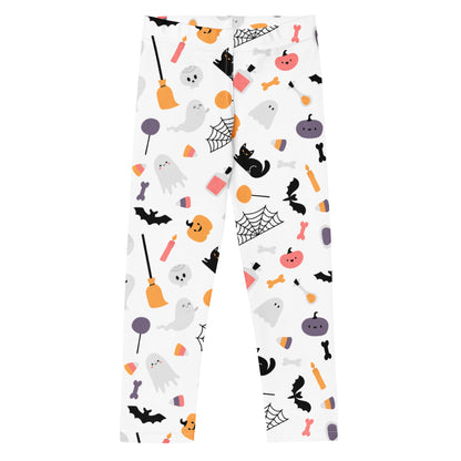 Girls Ghost & Pumpkin Print Buttery Soft Leggings