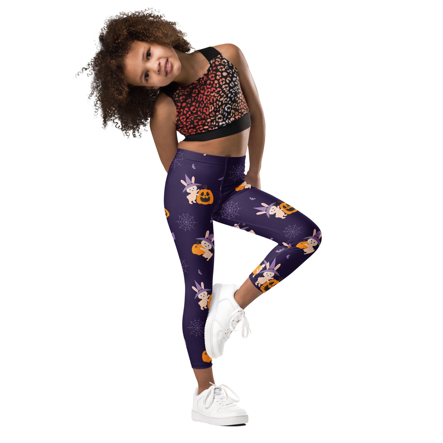 Girls Halloween Bunny Buttery Soft Leggings