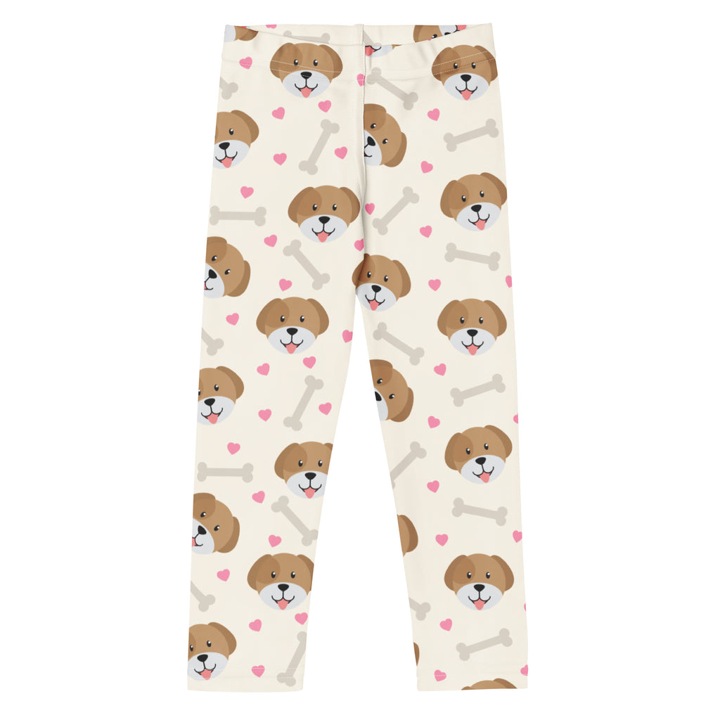 Girls Puppy Print Buttery Soft Leggings
