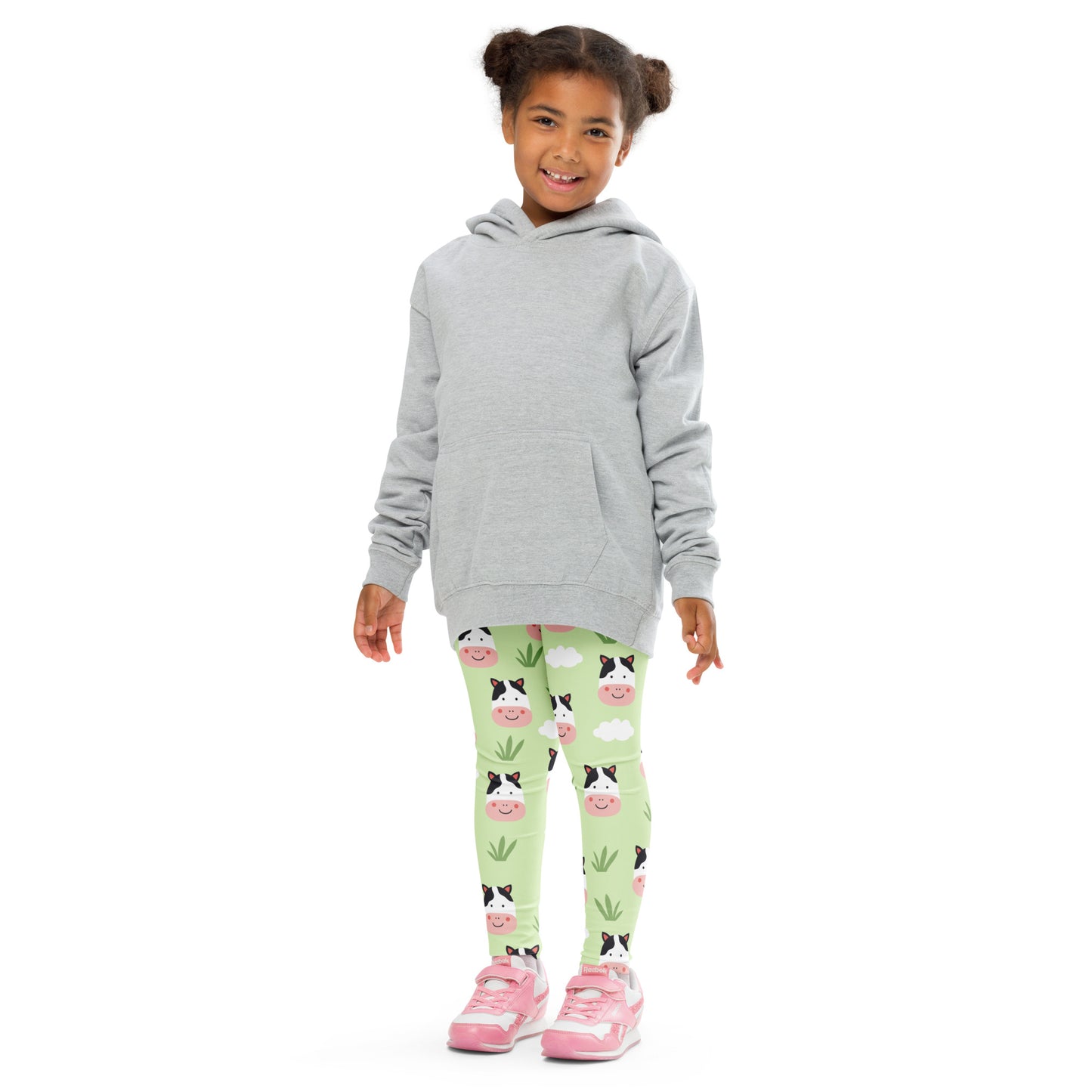 Kids Cow Print Buttery Soft Leggings