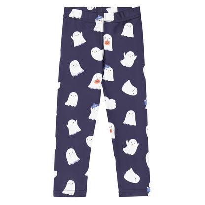 Girls Dark Purple Ghost Buttery Soft Leggings
