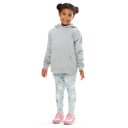 Girls Easter Bunny Carrot Buttery Soft Leggings