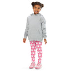 Girls Pink Paw Print Buttery Soft Leggings