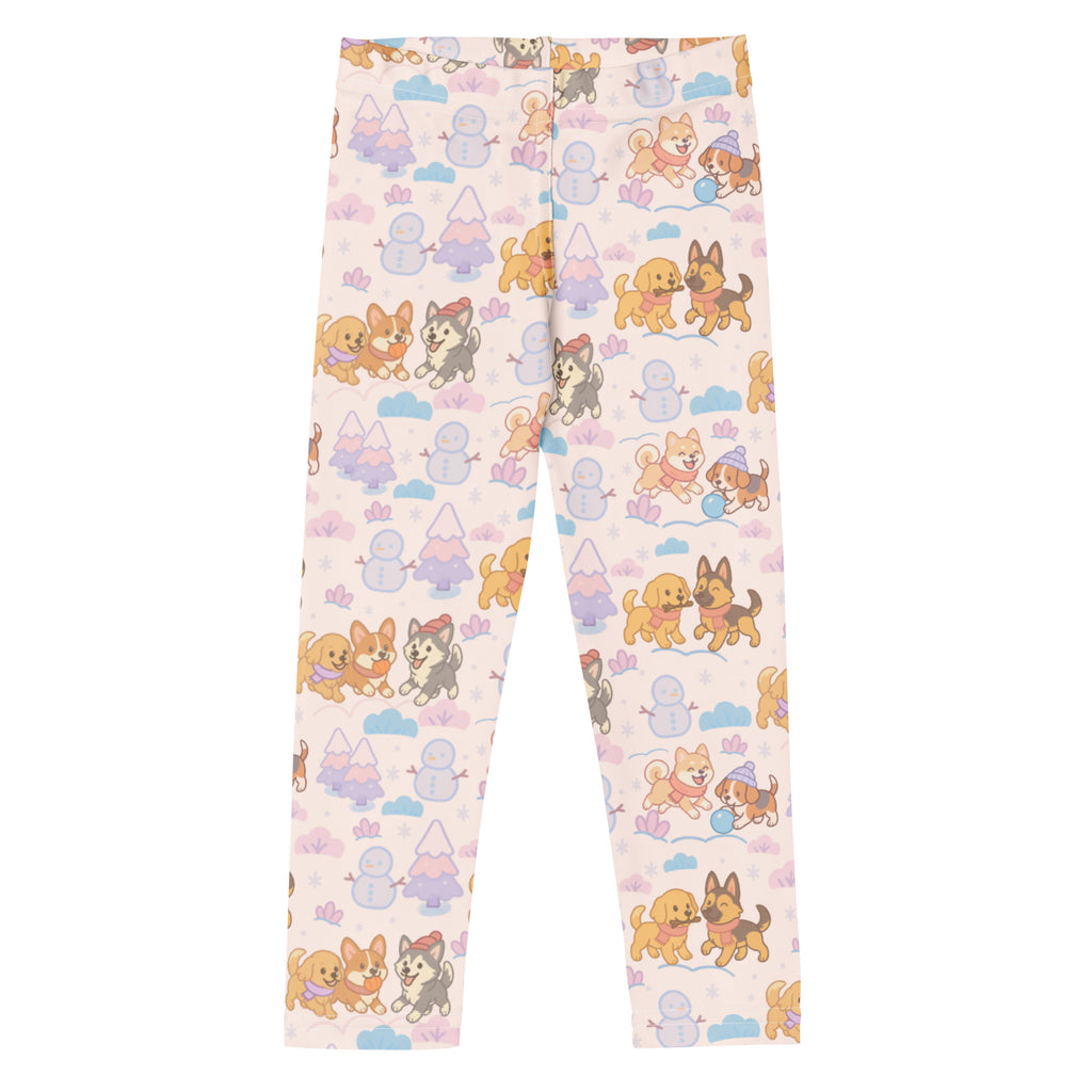 Kids Winter Puppies Buttery Soft Leggings