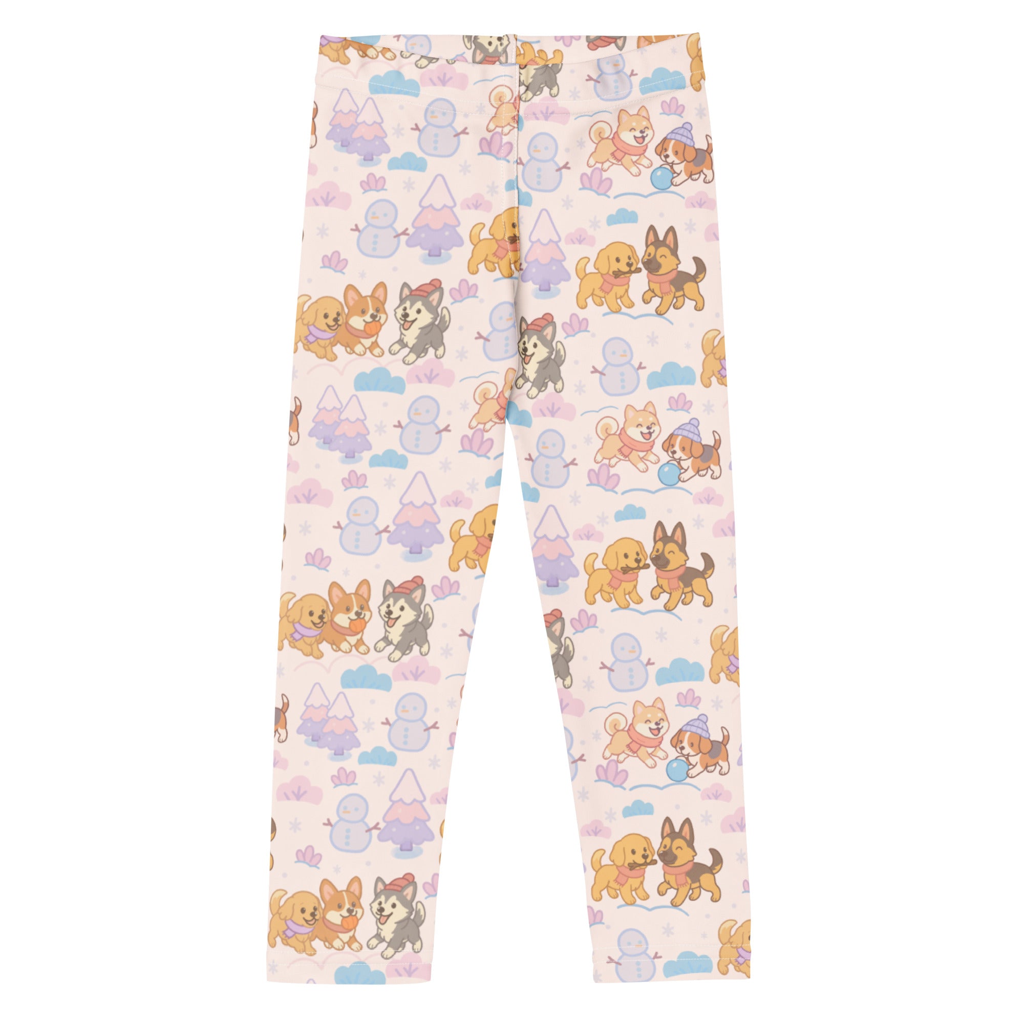 Kids Winter Puppies Buttery Soft Leggings