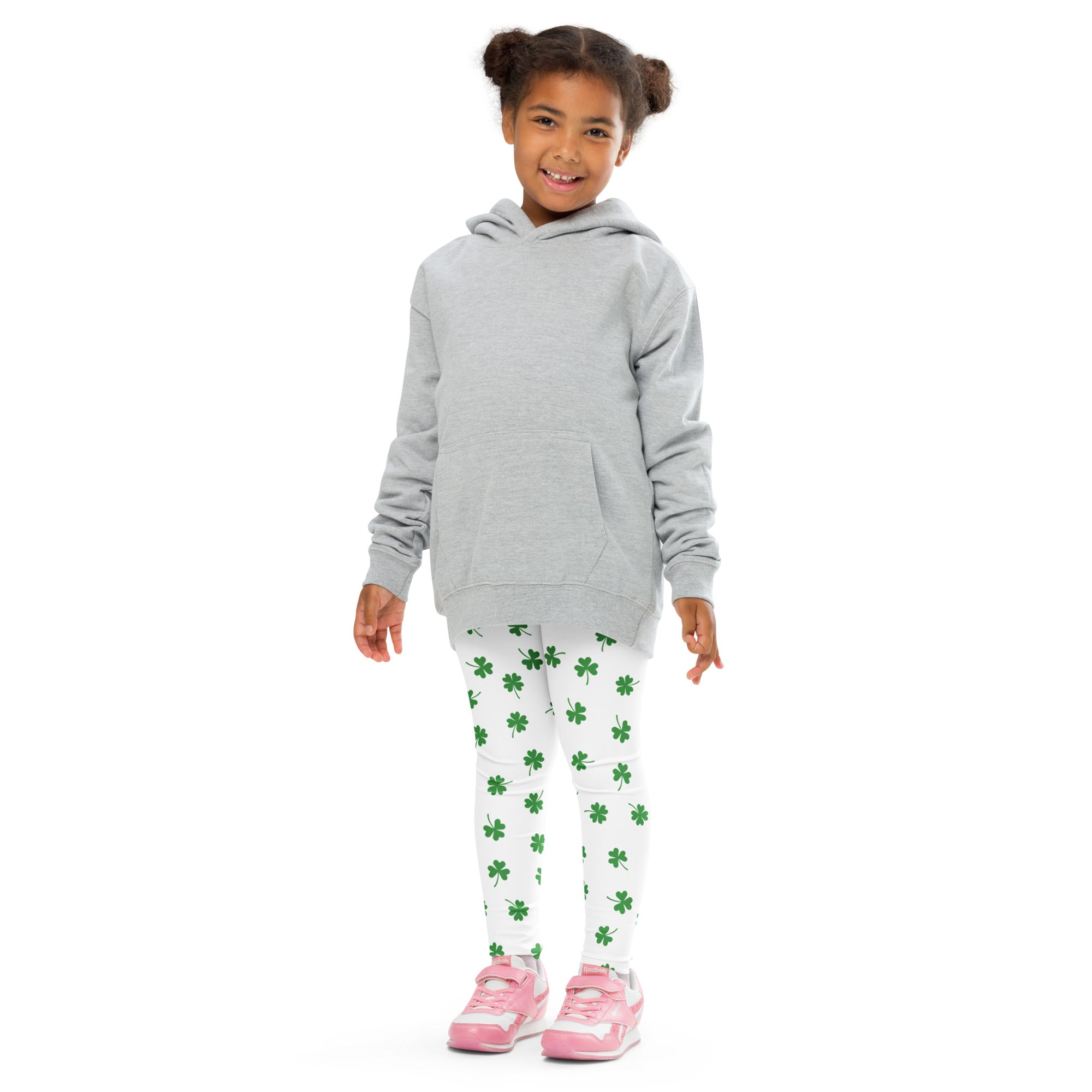 Gray hooded sweatshirt with front pocket and long sleeves made of soft cotton blend fabric for casual wear