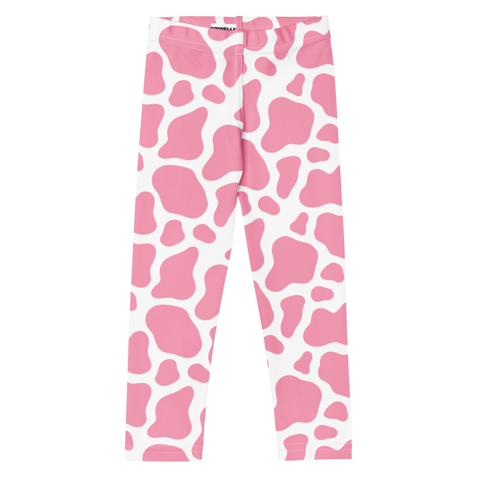 Girls Pink Cow Print Buttery Soft Leggings