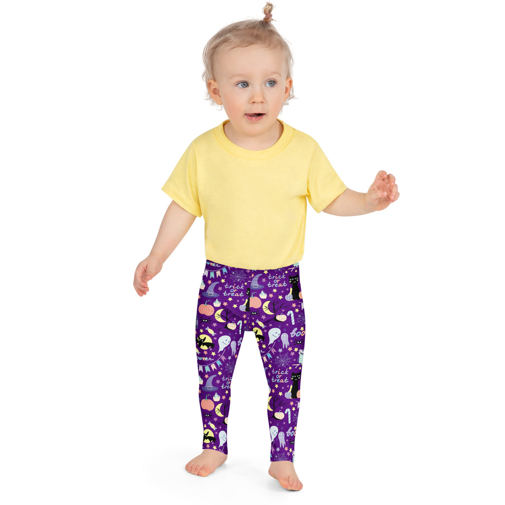 Girls Spooky Halloween Leggings - Warm, Buttery Soft & Stretchy