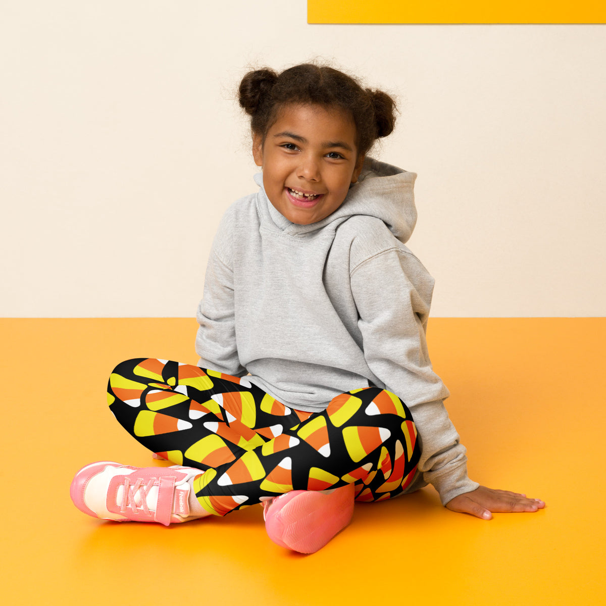 Kids Candy Corn Leggings - Warm, Buttery Soft & Stretchy