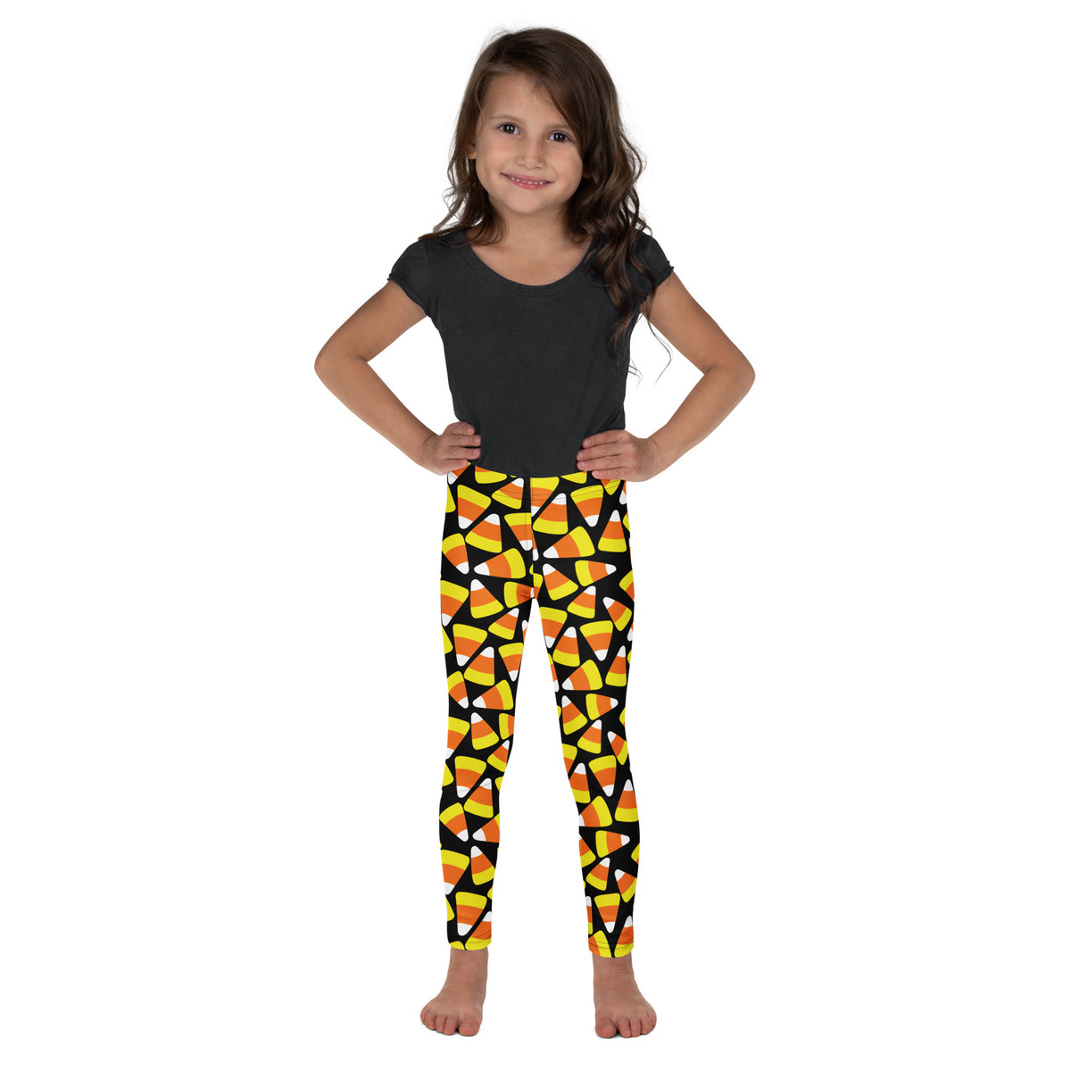 Kids Candy Corn Leggings - Warm, Buttery Soft & Stretchy
