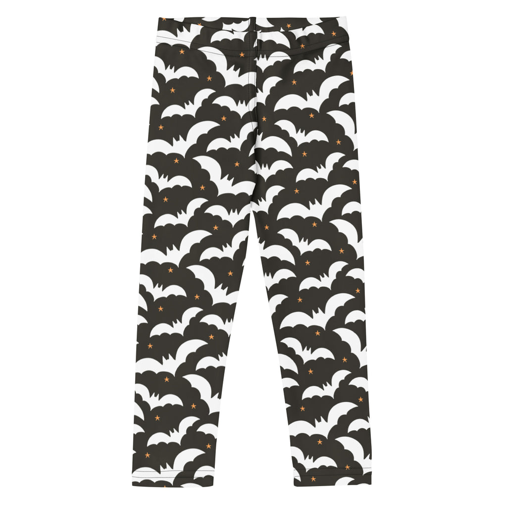 Girls Bat Halloween Leggings - Warm, Buttery Soft & Stretchy
