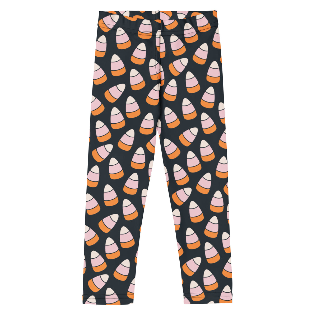 Girls Pink & Orange Candy Corn Leggings - Warm, Buttery Soft & Stretchy