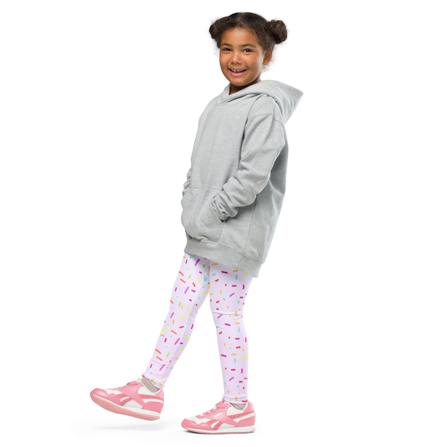 Girls Colorful Ice Cream Sprinkles Buttery Soft Leggings