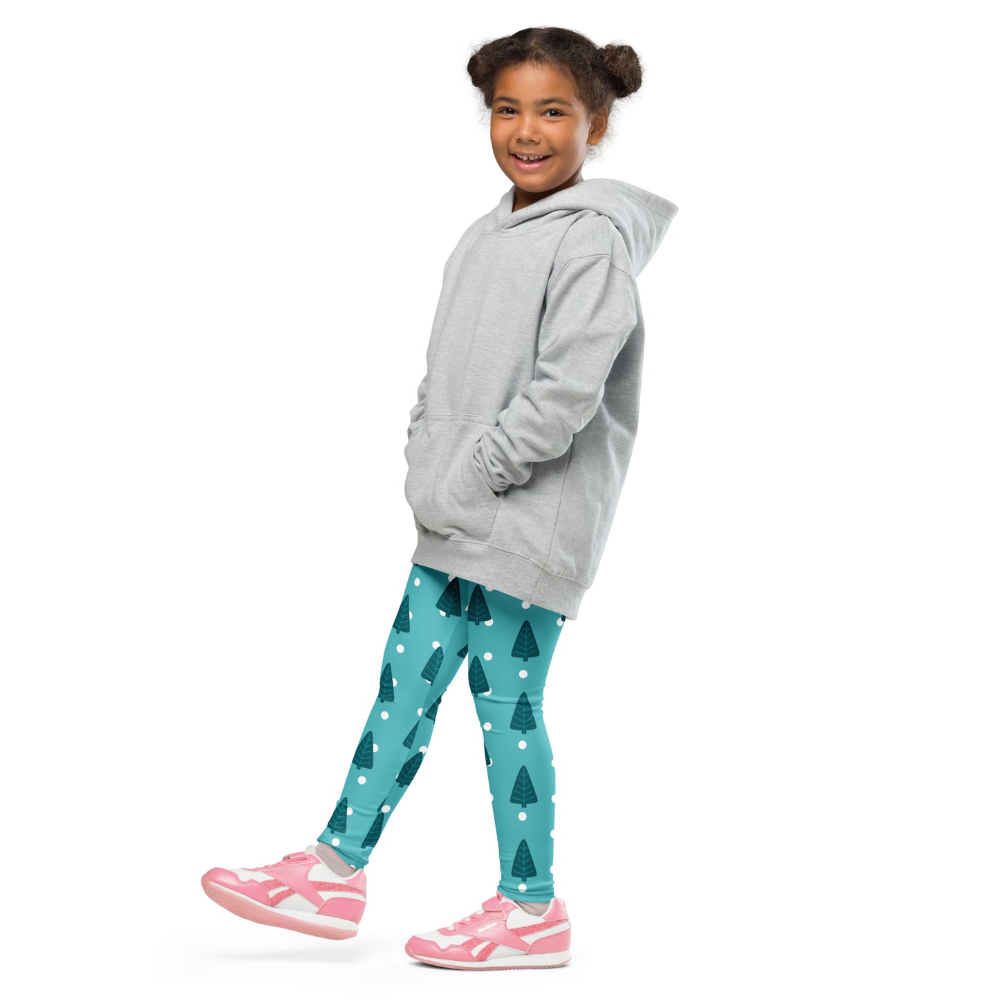 Kids Christmas Tree Snow Buttery Soft Leggings